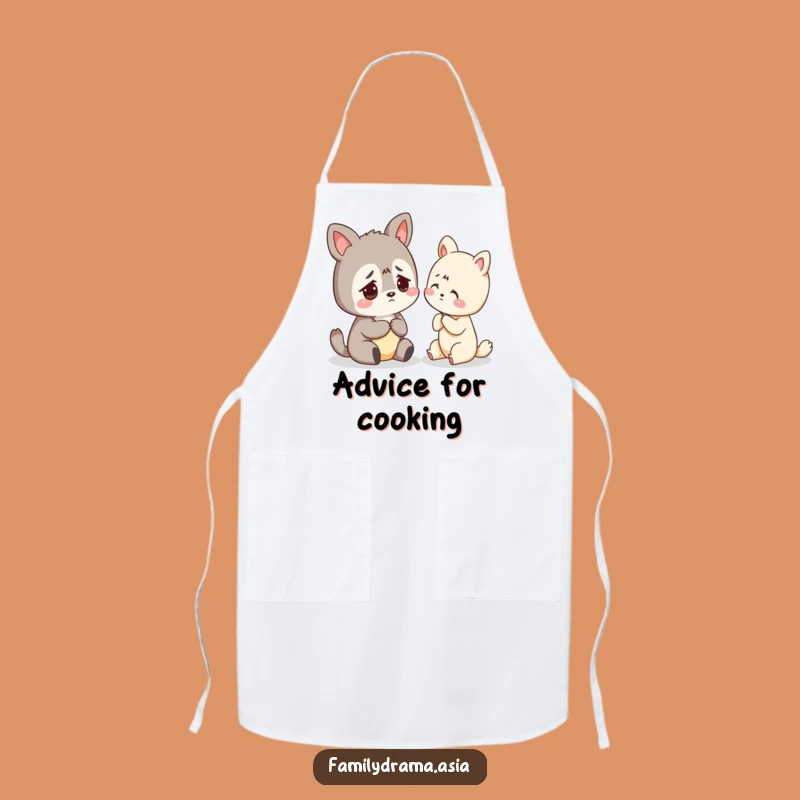 Funny Apron: Worried Animal Gentle Advice Chef Gift