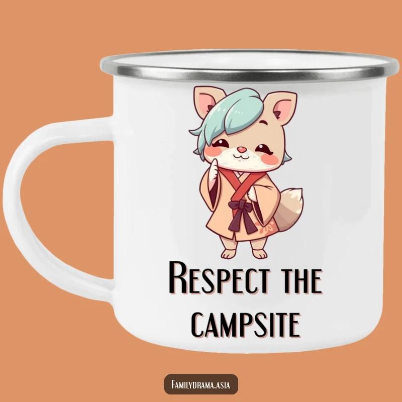 Funny Trailside Greeting Lizard Mug: Sip with Respect, A Cheerful Outdoor Gift
