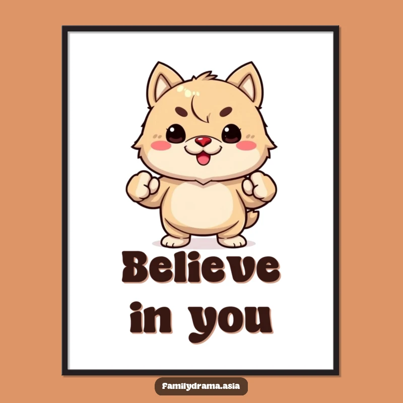 Funny Determined Fuzzy Animal Digital Art, Instant Humor Download