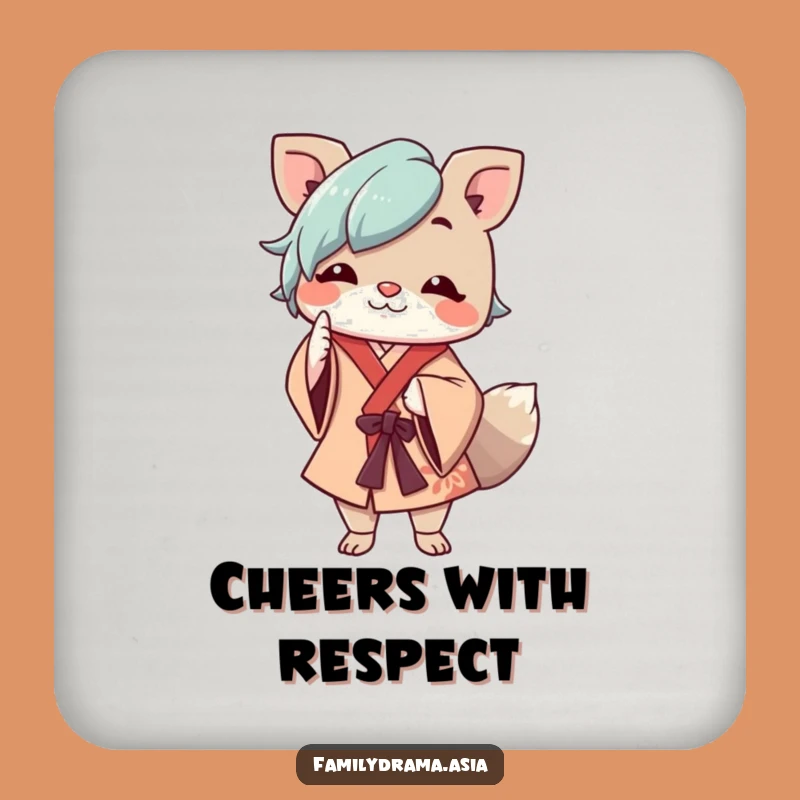 Funny Respectful Animal Coaster: Protect Surfaces with Cheerful Charm