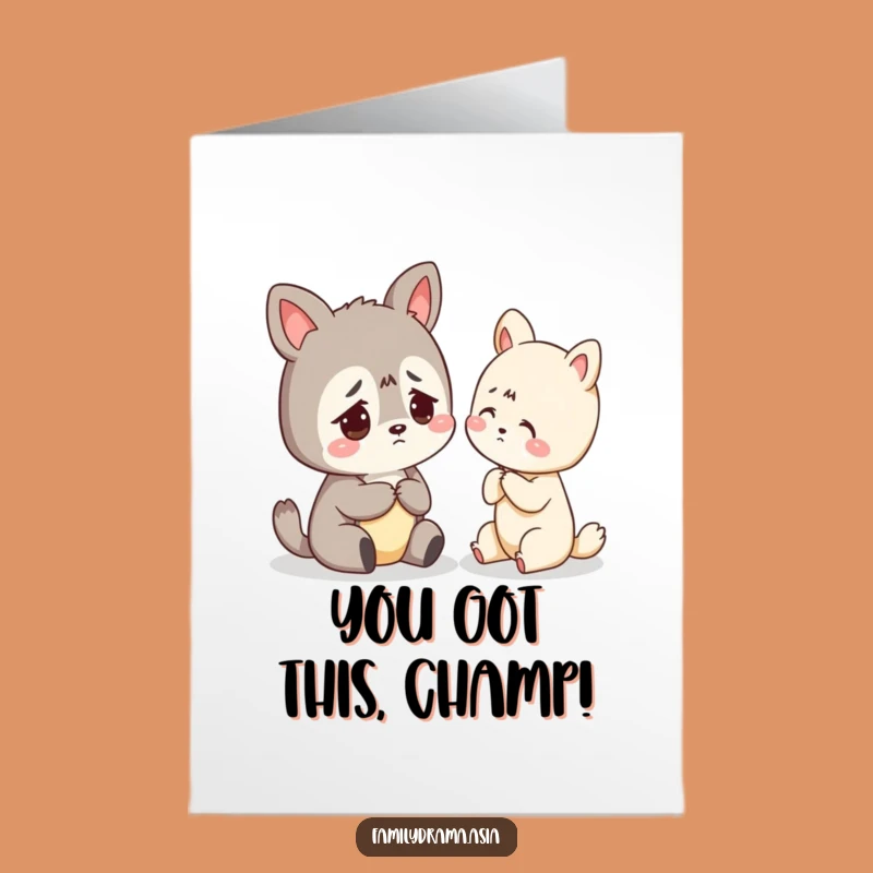 Free Printable Congrats Card: Worried Animal Gets Advice Humorous Downloadable Gift