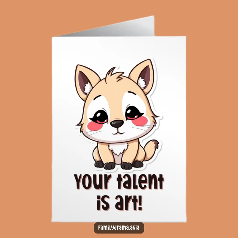 Free Printable Congrats Card: Bowing Character, Downloadable Humor