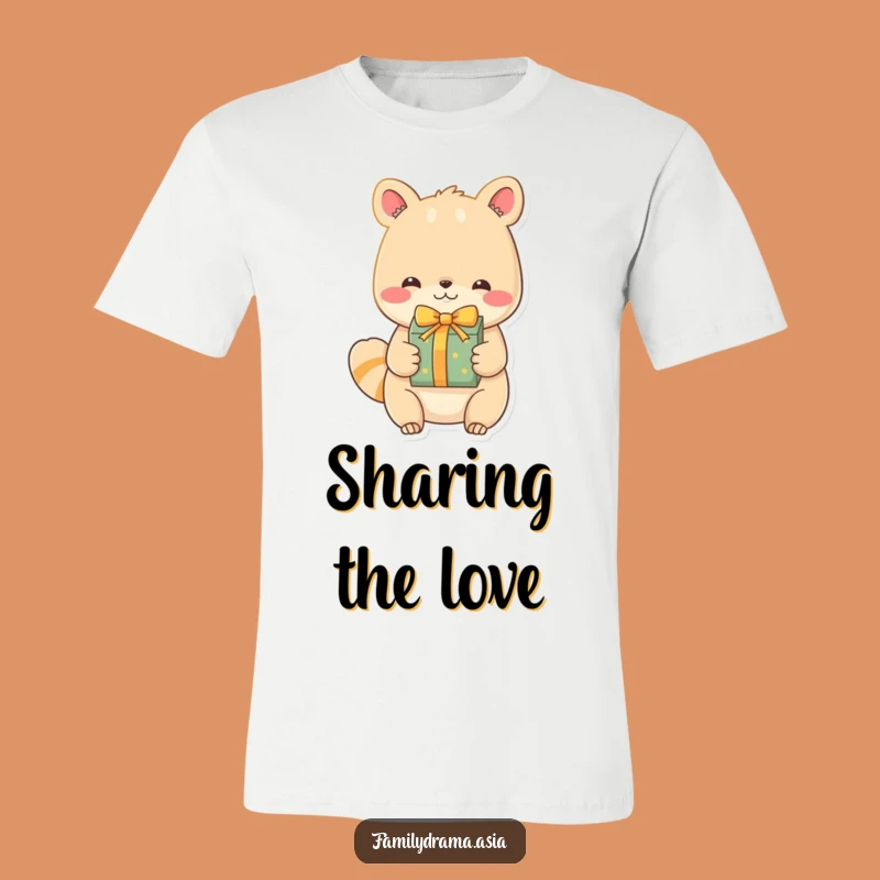 Funny Animal Gift Giver T-Shirt: Endearing Character's Generosity Tee Gift